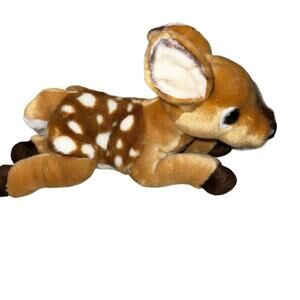 Miyoni Fawn Plush Realistic Baby Deer Stuffed Animal by Aurora 11"